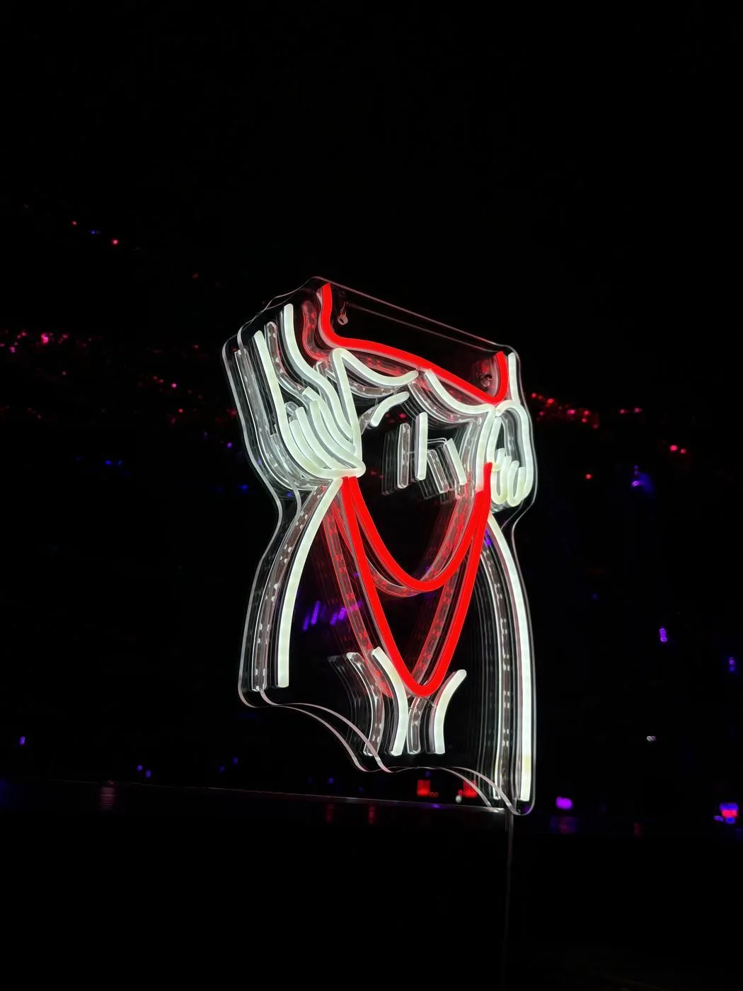 the neon boutique sign — Lux Views venue photograph